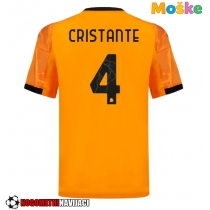 Moške Nogometnih dresov AS Roma Bryan Cristante #4 Gostujoči 2025-26 Kratki rokavi
